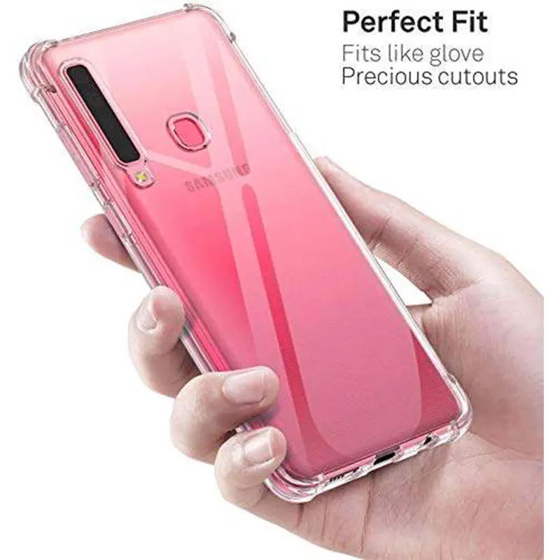 Picture of Samsung Galaxy A9 (2018) Transparent Clear Slim Soft TPU Cover With Bumper