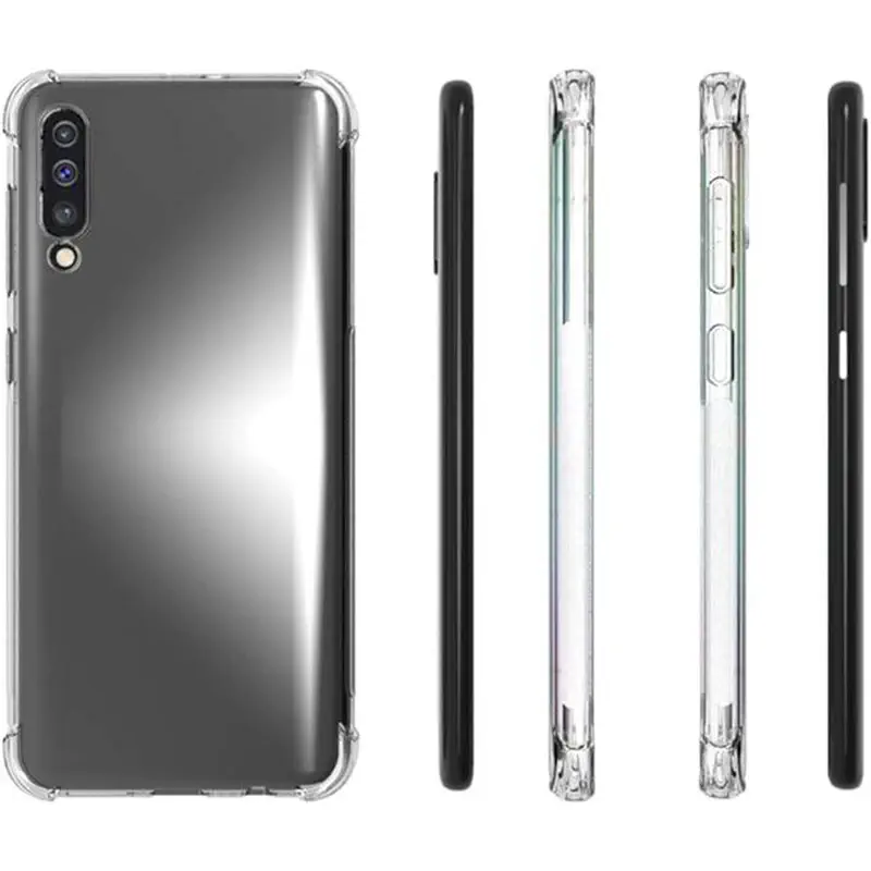 Picture of Samsung Galaxy A50 Transparent Clear Slim Soft TPU Cover With Bumper