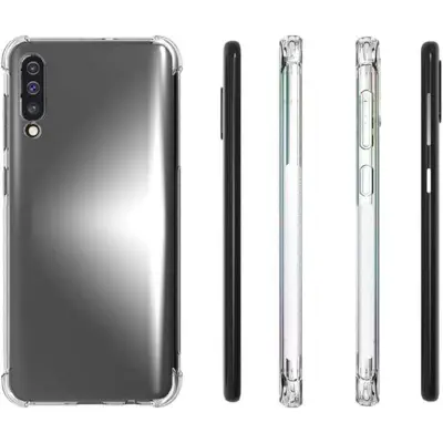 Picture of Samsung Galaxy A50 Transparent Clear Slim Soft TPU Cover With Bumper
