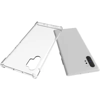 Picture of Samsung Galaxy Note10+ Transparent Clear Slim Soft TPU Cover With Bumper