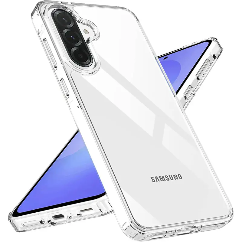 Picture of Samsung Galaxy A36 Transparent Clear Slim Soft TPU Cover With Bumper