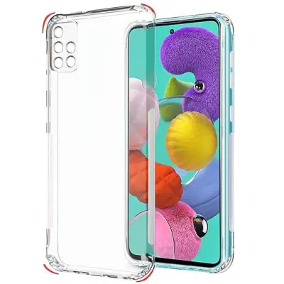 Picture of Samsung Galaxy A51 5G Transparent Clear Slim Soft TPU Cover With Bumper