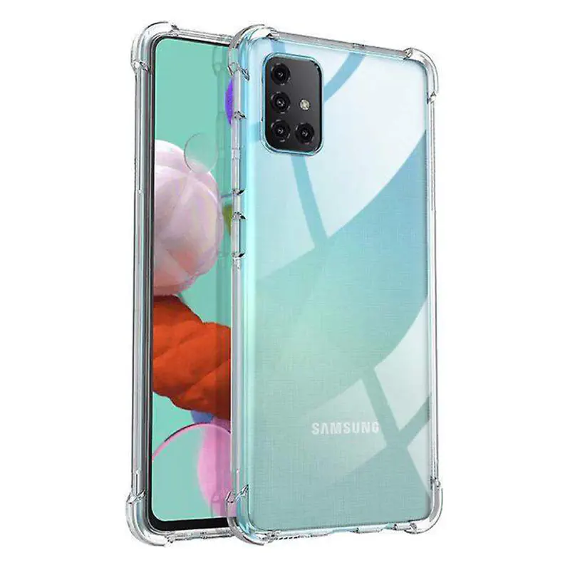 Picture of Samsung Galaxy A51 5G Transparent Clear Slim Soft TPU Cover With Bumper
