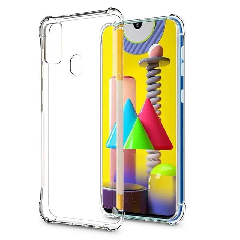Picture of Samsung Galaxy A41 Transparent Clear Slim Soft TPU Cover With Bumper