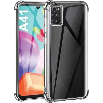 Picture of Samsung Galaxy A41 Transparent Clear Slim Soft TPU Cover With Bumper