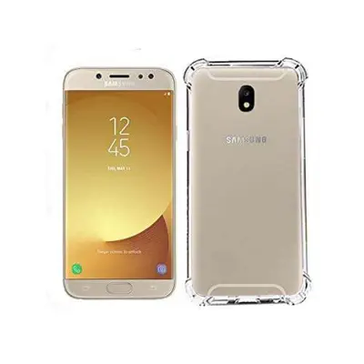 Picture of Samsung Galaxy J7 Pro Transparent Clear Slim Soft TPU Cover With Bumper