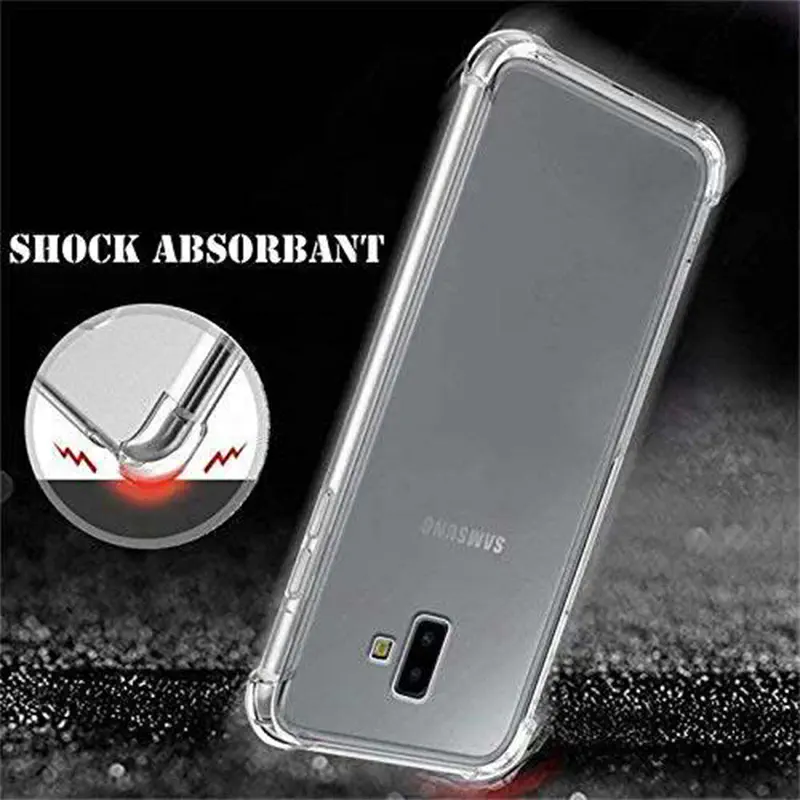 Picture of Samsung Galaxy J6+ Transparent Clear Slim Soft TPU Cover With Bumper