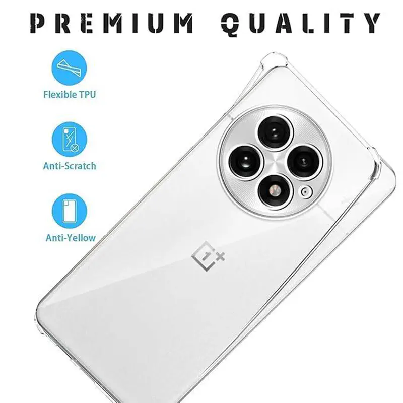 Picture of OnePlus 13 Transparent Clear Slim Soft TPU Cover With Bumper