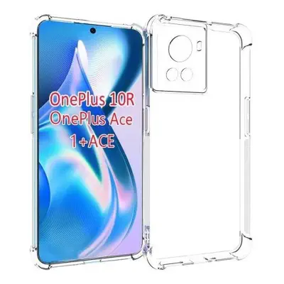 Picture of OnePlus 10R Transparent Clear Slim Soft TPU Cover With Bumper