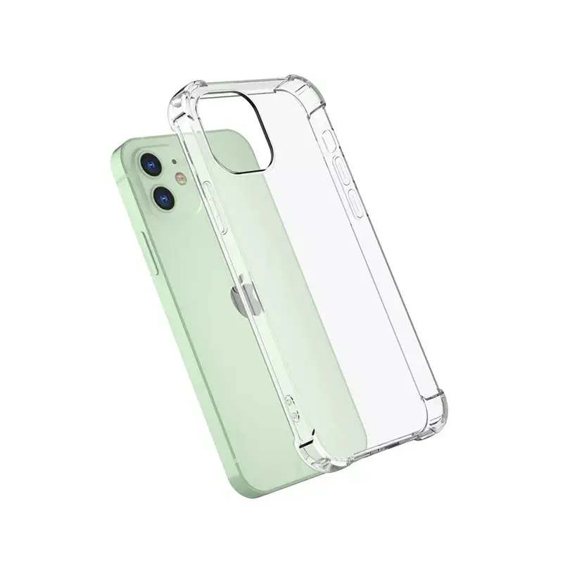 Picture of Apple iPhone 12 Mini Transparent Clear Slim Soft TPU Cover With Bumper