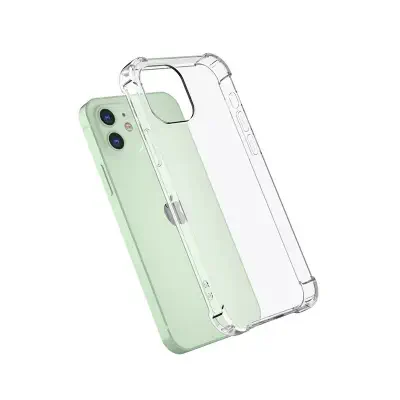 Picture of Apple iPhone 12 Mini Transparent Clear Slim Soft TPU Cover With Bumper