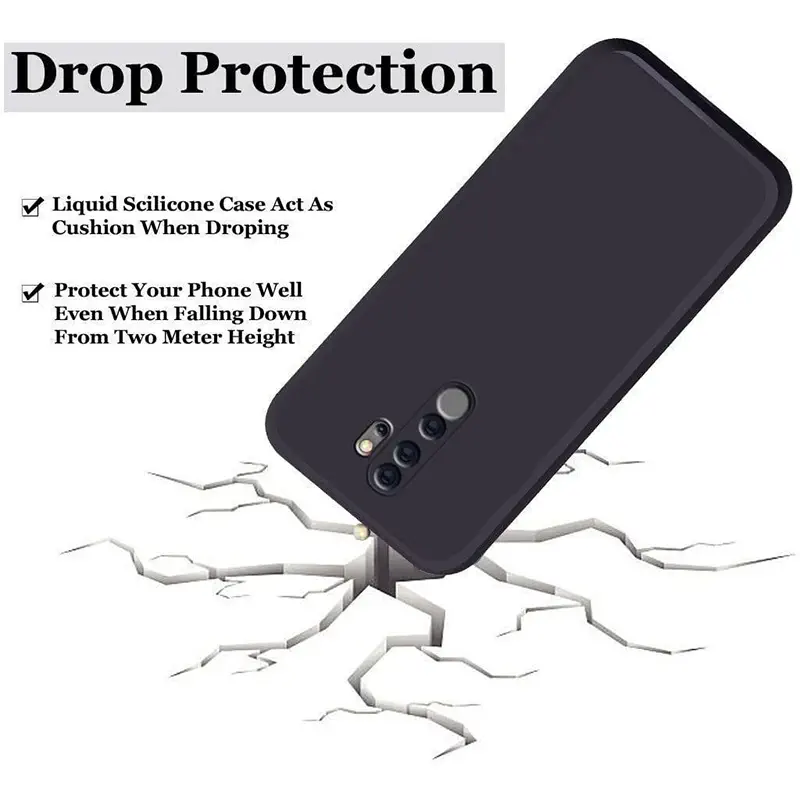 Picture of Xiaomi Redmi 9 Premium Liquid Silicone Protection Back Cover Soft Case