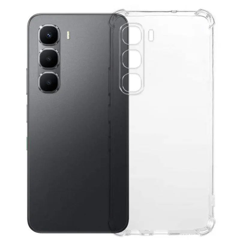 Picture of Infinix Hot 60i 4G Transparent Clear Slim Soft Cover Skin Gel TPU Case cover With Bumper