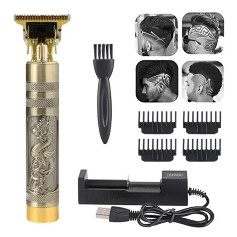 Picture of Vintage T9 Hair Trimmer Vintage T9 Recharge Professional Hair Trimmer metal body with type C fast charging port 