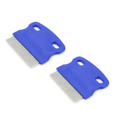Picture of Stainless Steel Lice Comb Remove Egg Louse Hair Comb for Pets And Humans Anti-Oxidation Dandruff Removal Comb 