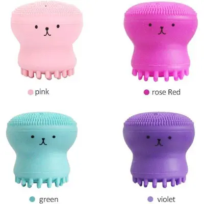 Picture of Silicone Facial Cleaning Brush For Limpiador Facial Octopus Shape Deep Pore Exfoliating Cleansing Face Brushes Skin Care TSLM1 By A To Z Store 