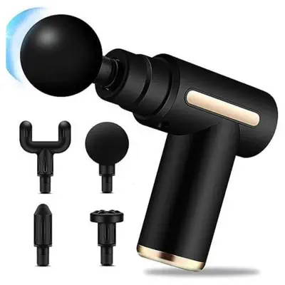 Picture of Gun Massager Handheld Wireless Electric Deep Tissue Muscle Relaxer with 3 Speed Modes for Sports And Fitness Black
