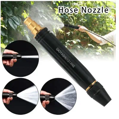 Picture of Upgrade Car Washing Water Gun Nozzle Car Wash Pipe Adjustable Water Gun Garden Watering Flowers and Vegetables Spraying Head-1Pcs Black
