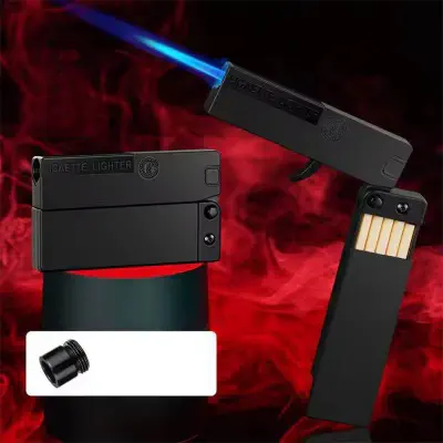 Picture of Foldable Jet Flame Lighter with Cigarette Case Box 