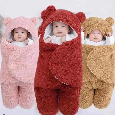 Picture of 100% Cotton Thicken Soft Newborn Baby Wrap Blanket 