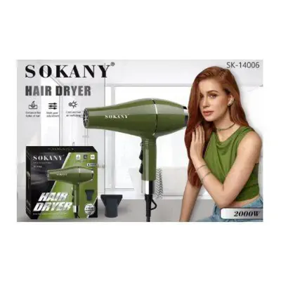 Picture of Sokany SK-14006 Premium Hair Dryer 2000Watt Green