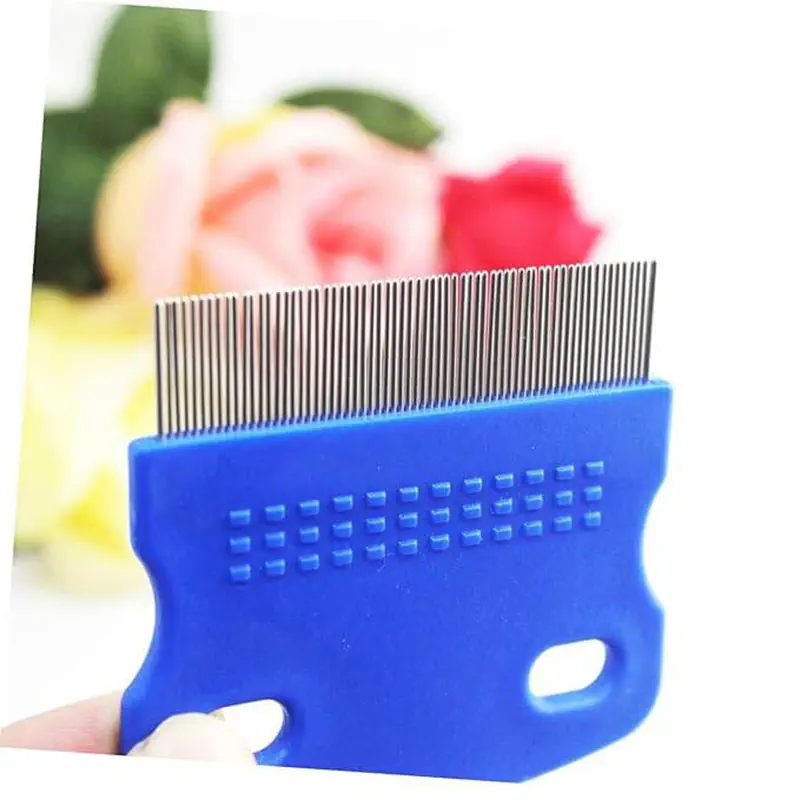 Picture of Stainless Steel Lice Comb Remove Egg Louse Hair Comb for Pets And Humans Anti-Oxidation Dandruff Removal Comb 