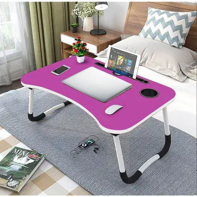 Picture of Folding Desk Home Computer Stand Laptop Desk Notebook Desk Laptop Table-pink Multicolor