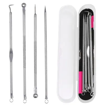 Picture of Blackhead Treatment Tool set 4pcs Cleaning Tools set 
