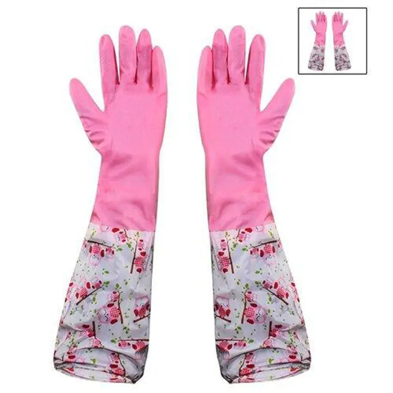 Picture of High Quality Full Hand Printed Dish Washing Gloves Multicolor