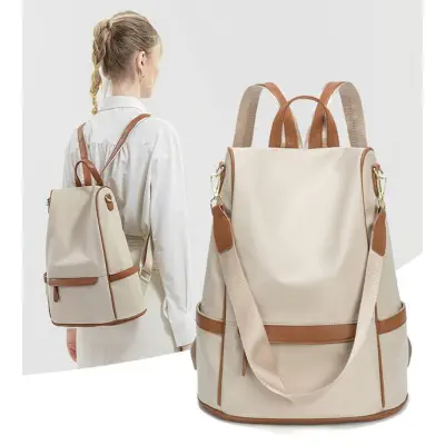 Picture of New Design Women Backpack Nylon Waterproof Anti-Theft Travel Bagpack Multicolor