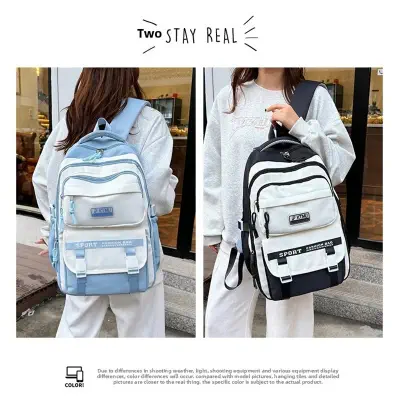 Picture of Academy Style School Bag Book Bag Lightweight College Student Backpack( Multicolor)