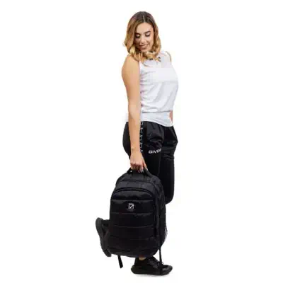 Picture of Givova Holland Quilted Padded Backpack Givova Unisex Multipocket Waterproof Black