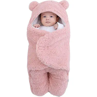 Picture of 100% Cotton Thicken Soft Newborn Baby Wrap Blanket 