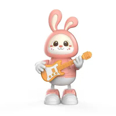 Picture of Rabbit Guitarist Dance Bunny Toy Multicolor