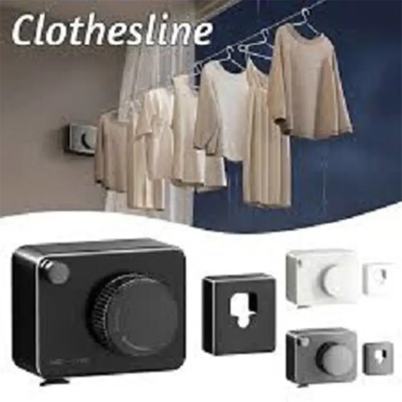 Picture of Wall Mounted Stainless Steel Cloth Hanger Black