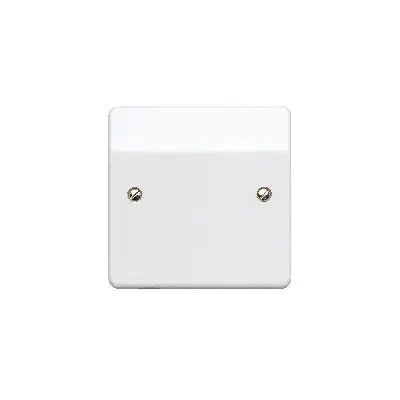 Picture of Melamine Blank Plate Switch -White - White