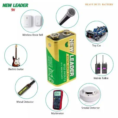 Picture of 9v ব্যাটারি [1 পিস] (129012762) - 129012762 - Green