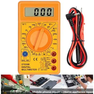 Picture of Digital Multimeter AVO Meter Measured volt Amp Resistor - Orange