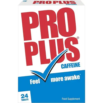 Picture of Pro Plus 24 tablets - Caffeine tablets - Sugar Free - Made in UK-Soft White
