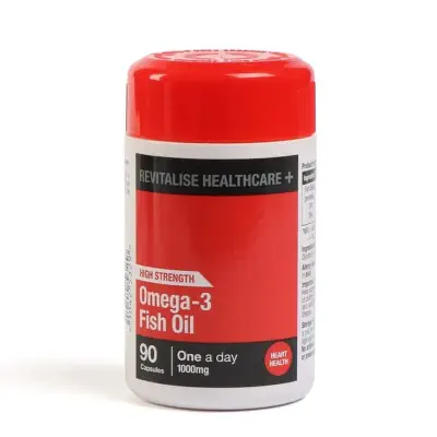 Picture of High Strength Omega 3 Fish Oil: 90 Capsules One A Day Made in UK-1 BRIGHT