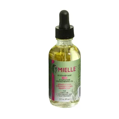 Picture of Mielle Organics Rosemary & Mint Light Hair Oil for Hair Growth, Split Ends & Dry Scalp Treatment - Infused with Biotin & Essential Oils for Strengthening, Soothing, Moisturizing & Encouraging Longer Hair 59 ml-1 BRIGHT