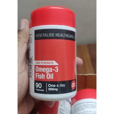 Picture of High Strength Omega 3 Fish Oil: 90 Capsules One A Day Made in UK-1 BRIGHT