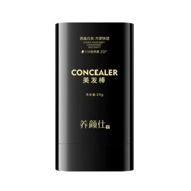 Picture of Hair Color Stick Hair Dye, Touch Up Comb 2-In-1, Safe And Convenient Comb Hair Dye, Waterproof and Sweat-Proof Portable Coloring Stick for Men and Women (Black & Dark Brown)-Black