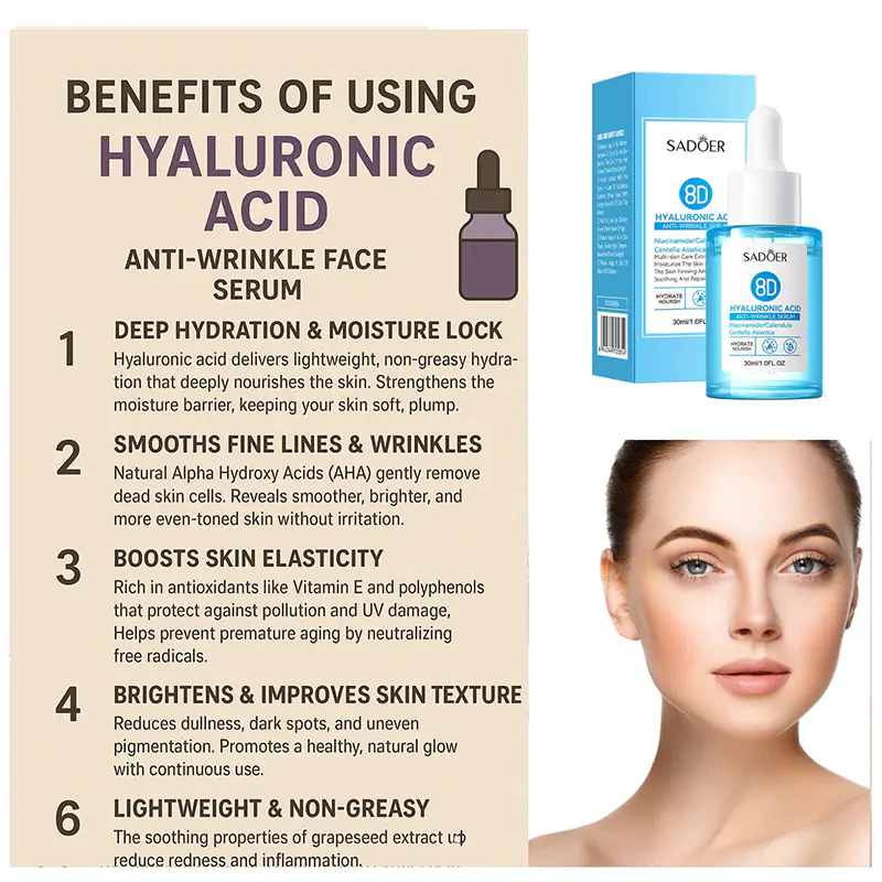 Picture of SADOER Hyaluronic Acid Anti Wrinkle Face Serum-1 BRIGHT