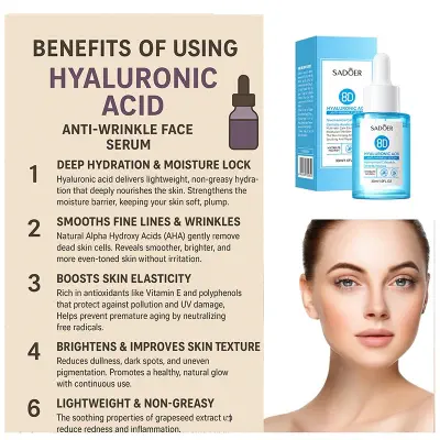 Picture of SADOER Hyaluronic Acid Anti Wrinkle Face Serum-1 BRIGHT