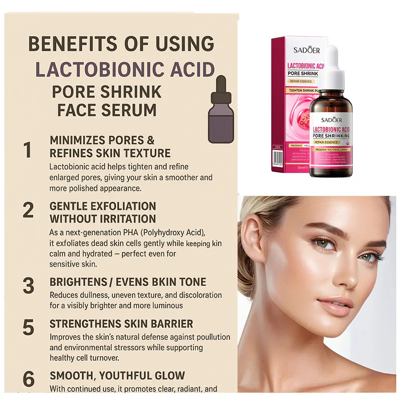 Picture of SADOER Lactobionic Acid Pore Shringking Repair Essence-1 BRIGHT