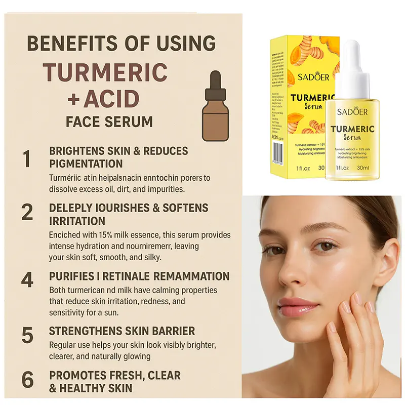 Picture of SADOER Turmeric Brightening Face Serum  -1 BRIGHT