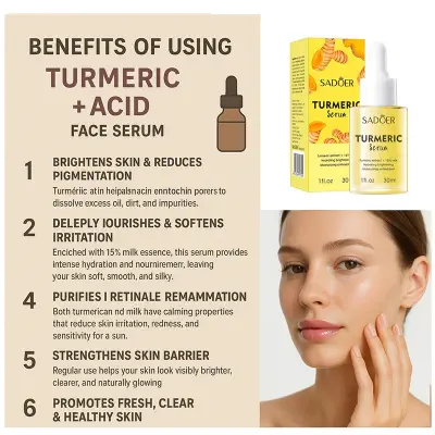 Picture of SADOER Turmeric Brightening Face Serum  -1 BRIGHT