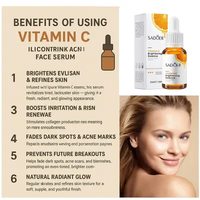 Picture of SADOER Vitamin C Brightening Face Serum -1 BRIGHT