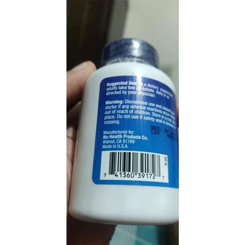 Picture of Super Albumin 100 Tablets by Nu-Health USA -White